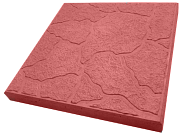 Плитка тротуарная Черепашка 300*300*30 мм красная